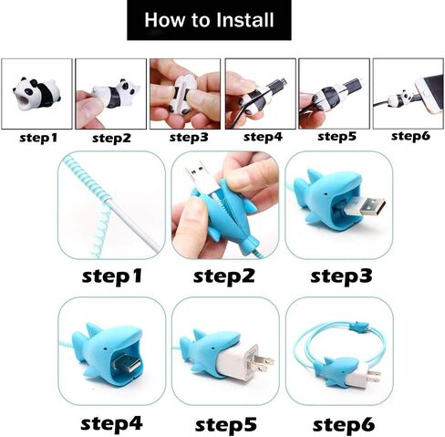 ZOSTLAND 5 in 1 DIY 18W 20W Heart Shape Protector Data Cable USB Charger Line Earphone Wire Saver Organizer Compatible with iPhone 11 12 13 14 15 Pro Max in Kuwait