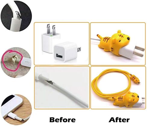 ZOSTLAND 5 in 1 DIY 18W 20W Heart Shape Protector Data Cable USB Charger Line Earphone Wire Saver Organizer Compatible with iPhone 11 12 13 14 15 Pro Max in Kuwait