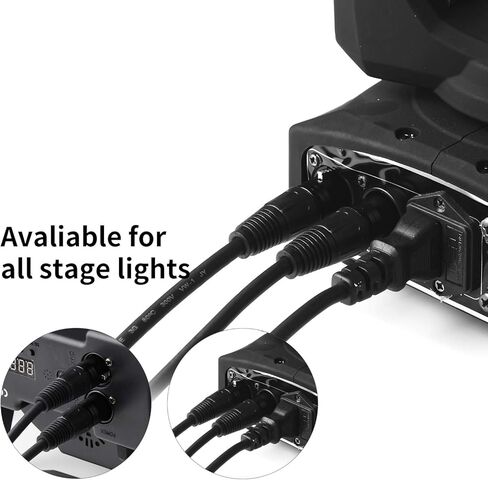 كابل DMX بطول 10 أقدام Baisun 3 دبوس إشارة XLR ذكر إلى أنثى لمصابيح دي جي (4 حزم) in Kuwait