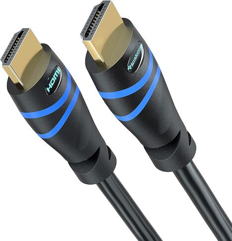 كابل BlueRigger 4K HDMI بطول 50 قدمًا (4K 30 هرتز، HDR10، تصنيف CL3 داخل الجدار، سرعة عالية، HDCP2.2، eARC) - كابل HDMI طويل متوافق مع المسرح المنزلي، HDTV، وحدات تحكم الألعاب، أجهزة البث in Saudi Arabia