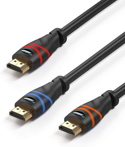 BlueRigger 4K HDMI Cable 50FT (4K 30Hz, HDR10, in-Wall CL3 Rated, High Speed, HDCP2.2, eARC) - Long HDMI Cable Compatible with Home Theatre, HDTV, Gaming Consoles, Streaming Devices in Kuwait