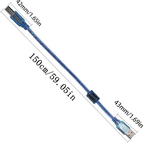 QIANRENON Printer Sharing Switch, 2-Port USB 2.0 Switch Adapter for USB Device Port Sharing Between 2 Computers (2 Switch),with 2 Pack USB 2.0 Male Cable in Saudi Arabia