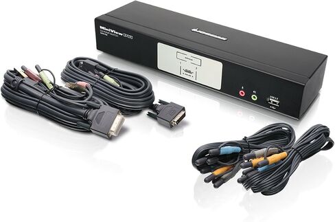IOGEAR 4-Port HDMI and DisplayPort KVMP Kit with USB Hub and Audio, w/Full Set of Cables, (GCS1794DPKIT TAA Compliant) in Saudi Arabia