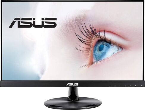 شاشة ASUS VP229Q مقاس 21.5 بوصة، بدقة 1080 بكسل كاملة الوضوح، و75 هرتز، وIPS، ومزامنة مجانية/مزامنة تكيفية، والعناية بالعين، ومنفذ HDMI DisplayPort VGA، بدون إطار، وقابل للتثبيت على الحائط وفقًا لمعايير VESA باللون الأسود in Saudi Arabia