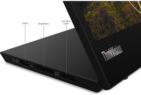 Lenovo ThinkVision M15 15.6" Full HD WLED LCD Monitor - 16:9 - Raven Black in Saudi Arabia