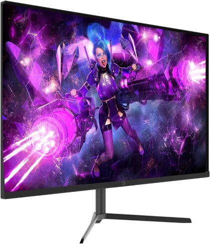 GAMEPOWER Rapid 27-inch 1ms 360Hz 1080p Gaming Monitor - Flat IPS, HDR10 Height/Tilt/Swivel/Pivot Adjustable RGB Anti-Glare Display, HDMI/DP/USB, FreeSync, G-Sync, 350 cd/m² Bright LEDs, Laser Logo in Kuwait