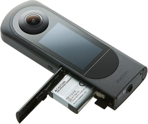 Ricoh Theta X 360-Degree Camera Bundle | Lens Cap for X, Art Software Suite, (3 items) in Saudi Arabia