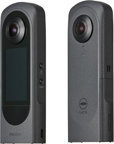 Ricoh Theta X 360-Degree Camera Bundle | Lens Cap for X, Art Software Suite, (3 items) in Saudi Arabia