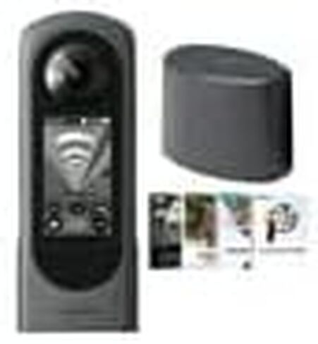 Ricoh Theta X 360-Degree Camera Bundle | Lens Cap for X, Art Software Suite, (3 items) in Saudi Arabia