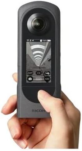 Ricoh Theta X 360-Degree Camera Bundle | Lens Cap for X, Art Software Suite, (3 items) in Saudi Arabia
