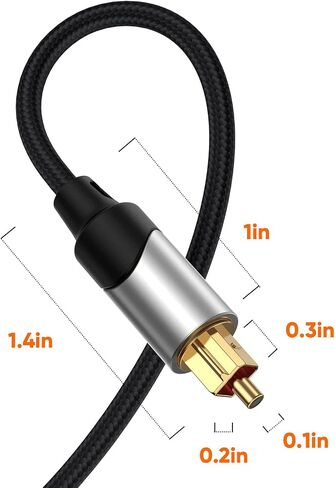 CableCreation Toslink Digital Optical Audio Fiber Optic Cable, 25FT in Kuwait