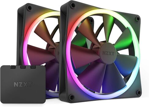 مراوح NZXT F120 RGB - RF-R12TF-W1 - تخصيص إضاءة RGB متقدم - تبريد هادئ - ثلاثي (يتضمن مروحة RGB ووحدة التحكم) - مروحة 120 مم - أبيض in Kuwait