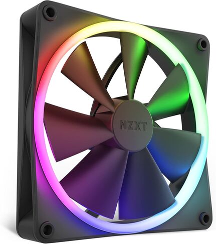 مراوح NZXT F120 RGB - RF-R12TF-W1 - تخصيص إضاءة RGB متقدم - تبريد هادئ - ثلاثي (يتضمن مروحة RGB ووحدة التحكم) - مروحة 120 مم - أبيض in Kuwait