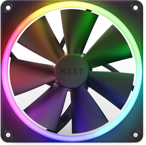مراوح NZXT F120 RGB - RF-R12TF-W1 - تخصيص إضاءة RGB متقدم - تبريد هادئ - ثلاثي (يتضمن مروحة RGB ووحدة التحكم) - مروحة 120 مم - أبيض in Kuwait