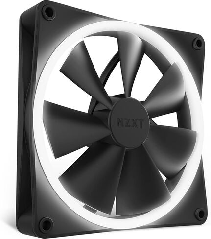 مراوح NZXT F120 RGB - RF-R12TF-W1 - تخصيص إضاءة RGB متقدم - تبريد هادئ - ثلاثي (يتضمن مروحة RGB ووحدة التحكم) - مروحة 120 مم - أبيض in Kuwait
