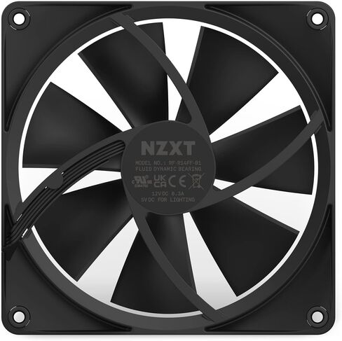 مراوح NZXT F120 RGB - RF-R12TF-W1 - تخصيص إضاءة RGB متقدم - تبريد هادئ - ثلاثي (يتضمن مروحة RGB ووحدة التحكم) - مروحة 120 مم - أبيض in Kuwait