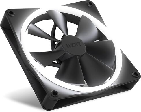 مراوح NZXT F120 RGB - RF-R12TF-W1 - تخصيص إضاءة RGB متقدم - تبريد هادئ - ثلاثي (يتضمن مروحة RGB ووحدة التحكم) - مروحة 120 مم - أبيض in Kuwait
