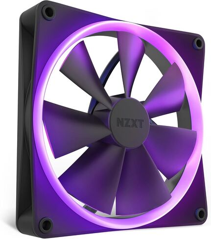 مراوح NZXT F120 RGB - RF-R12TF-W1 - تخصيص إضاءة RGB متقدم - تبريد هادئ - ثلاثي (يتضمن مروحة RGB ووحدة التحكم) - مروحة 120 مم - أبيض in Kuwait