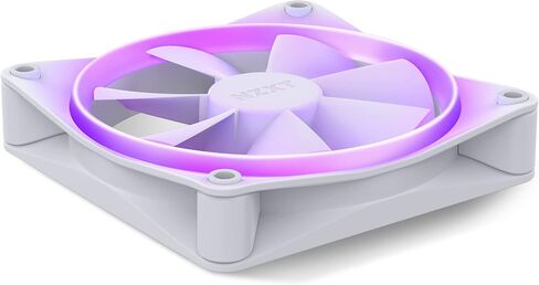 NZXT F120 RGB Fans - RF-R12TF-W1 - Advanced RGB Lighting Customization - Whisper Quiet Cooling - Triple (RGB Fan & Controller Included) - 120mm Fan - White in Kuwait