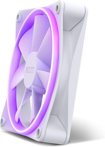 NZXT F120 RGB Fans - RF-R12TF-W1 - Advanced RGB Lighting Customization - Whisper Quiet Cooling - Triple (RGB Fan & Controller Included) - 120mm Fan - White in Kuwait