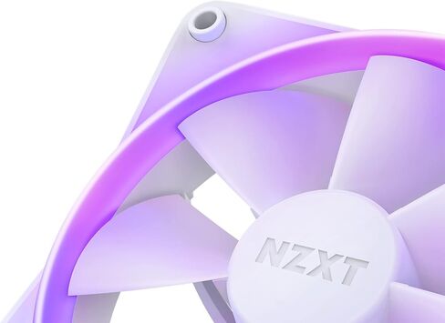 NZXT F120 RGB Fans - RF-R12TF-W1 - Advanced RGB Lighting Customization - Whisper Quiet Cooling - Triple (RGB Fan & Controller Included) - 120mm Fan - White in Kuwait