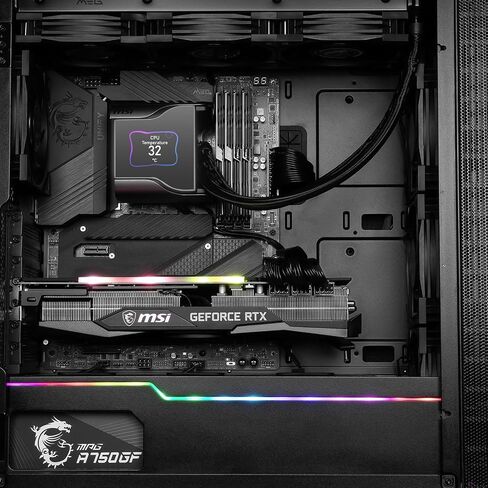 MSI مبرد سائل لوحدة المعالجة المركزية كور ليكويد S360 من ميج - شاشة IPS 2.4 انش - LGA 1700 جاهز - مبرد 360 ملم - مراوح ثلاثية صامتة 120 ملم P12 in Kuwait