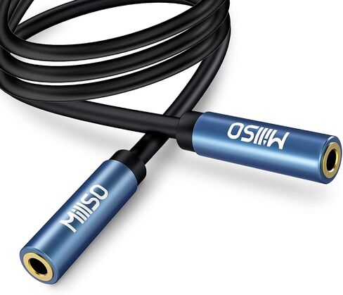 MillSO 3.5mm Female to Female Adapter Cable 1/8 Female to Female Aux Cord in Kuwait