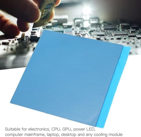 وسادة حرارية، مركب حراري لجميع المبردات، توصيل حراري عالي الكفاءة، حشو للفجوات، معالجة آمنة غير لاصقة، سهلة الاستخدام، وسادات حرارية من السيليكون المقاوم للحرارة لأجهزة الكمبيوتر المحمول (120*120*0.5 مم) in Kuwait