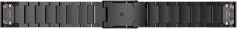 LDFAS Fenix 6 Pro/5 Plus Band, 22mm Stainless Steel Metal Quick Release Easy Fit Watch Strap with Double Button Clasp Compatible for Garmin Fenix 5 5 Plus 6 6Pro/Forerunner 935/945 Smartwatch, Black in Saudi Arabia