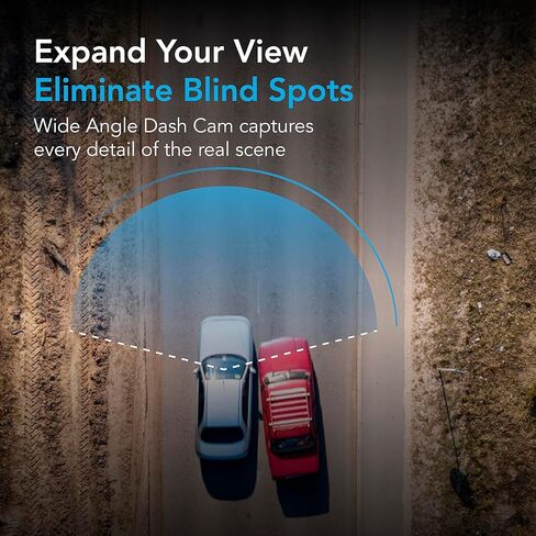 كاميرا AutoSky Dash Cam الأمامية والخلفية - كاميرا Dash للسيارات Mini Dash Cam Full HD مع بطاقة ذاكرة 32 جيجابايت، شاشة IPS 3 بوصة، قفل الحوادث، تسجيل حلقة، مراقبة وقوف السيارات، كشف الحركة in Kuwait