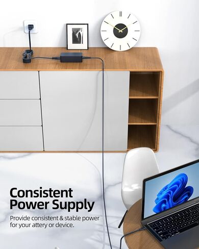 Chromebook Charger for Lenovo Chromebook, (UL Safety Certified), USB C, 45W, Fast Charging in Saudi Arabia