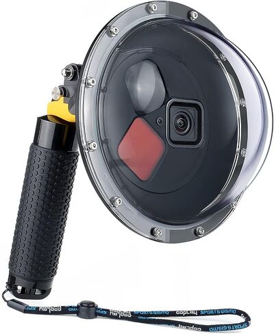 Waterproof Dome Housing Case for GoPro 8 with Front Screen Window, Floating Hand Grip, Trigger Underwater Diving Snorkeling Dome Port Photography Accessories for GoPro Hero 8 Black in Saudi Arabia