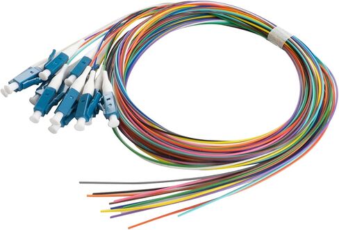 SC/UPC Fiber Optic Pigtail, 1.5 Meter 12 Strand Single Mode SC/UPC Square Head Fiber Optic Pigtail, Color Coded- 0.9mm for Networks Communication System in Kuwait