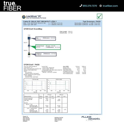 trueFIBER 2 كابل توزيع داخلي محكم من الألياف السائبة، 1000 قدم (305 م)، OS2 9/125 وضع فردي، 4.0 مم كاملة (OFNP)، مدرج في قائمة UL، دوبلكس 2 ألياف SM بكرة في صندوق in Kuwait
