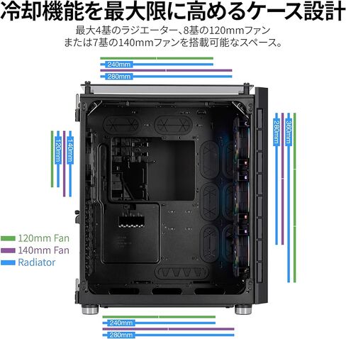CORSAIR Crystal Series 680X RGB High Airflow Tempered Glass ATX Smart Case, White in Kuwait