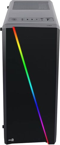 برج متوسط ​​AeroCool Cylon RGB مع نافذة جانبية من الأكريليك، أسود وذكي 430 وات 80+ طاقة مستمرة سوداء ATX 12V V2.3/EPS 12V مصدر طاقة PFC نشط PS-SPD-0430NPCWUS-W in Kuwait
