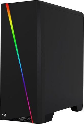 برج متوسط ​​AeroCool Cylon RGB مع نافذة جانبية من الأكريليك، أسود وذكي 430 وات 80+ طاقة مستمرة سوداء ATX 12V V2.3/EPS 12V مصدر طاقة PFC نشط PS-SPD-0430NPCWUS-W in Kuwait