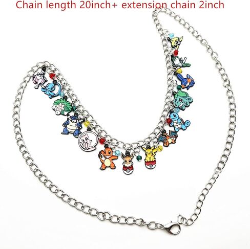 TKLPP Evolutions Charm Necklace Anime Cartoon Metal Necklace Gifts for woman girl in Kuwait
