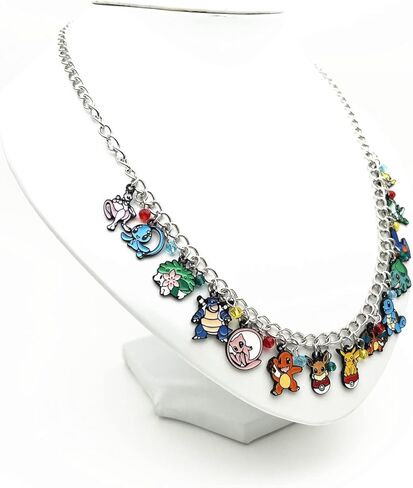 TKLPP Evolutions Charm Necklace Anime Cartoon Metal Necklace Gifts for woman girl in Kuwait