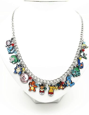 TKLPP Evolutions Charm Necklace Anime Cartoon Metal Necklace Gifts for woman girl in Kuwait