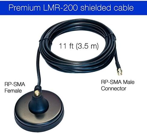 BearExtender Heavy Duty 7 dBi Wi-Fi Antenna w/RP-SMA Extension Cable & Magnet Base in Saudi Arabia
