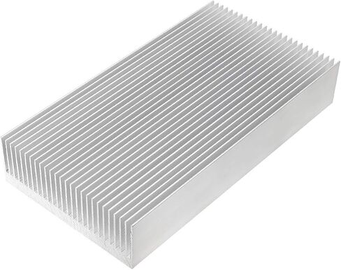 Nxtop Silver Tone الألومنيوم المبرد الحراري بالوعة الحرارة 150x80x27 مم، 6" x 3" x 1" (LWH) in Saudi Arabia