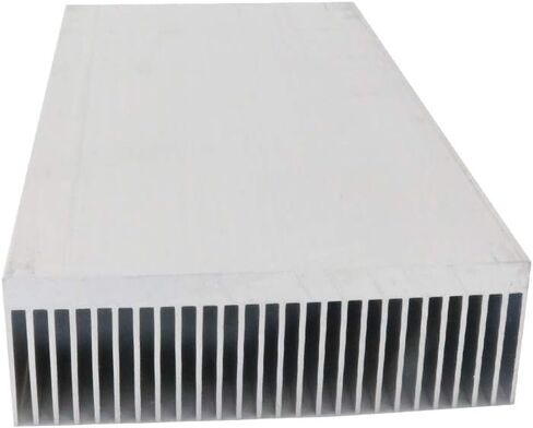 Nxtop Silver Tone الألومنيوم المبرد الحراري بالوعة الحرارة 150x80x27 مم، 6" x 3" x 1" (LWH) in Saudi Arabia