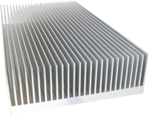 Nxtop Silver Tone الألومنيوم المبرد الحراري بالوعة الحرارة 150x80x27 مم، 6" x 3" x 1" (LWH) in Saudi Arabia