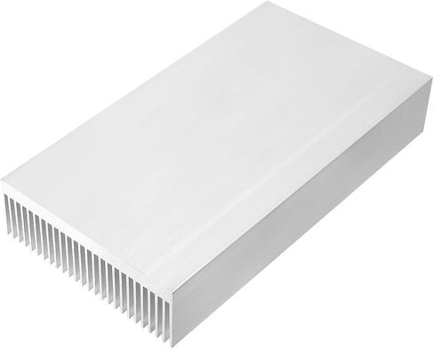 Nxtop Silver Tone الألومنيوم المبرد الحراري بالوعة الحرارة 150x80x27 مم، 6" x 3" x 1" (LWH) in Saudi Arabia