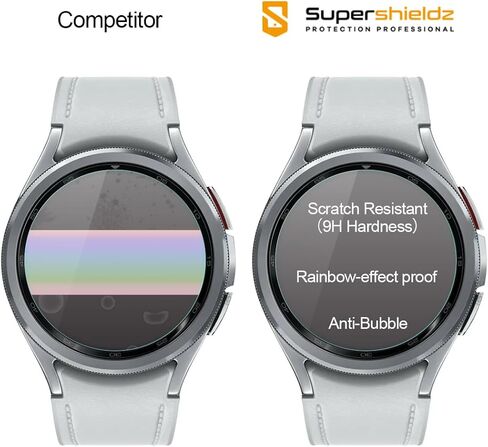 Supershieldz (3 عبوات) مصمم لساعة Samsung Galaxy Watch 6 Classic (47 ملم) واقي شاشة من الزجاج المقوى، مضاد للخدش، خالٍ من الفقاعات in Kuwait