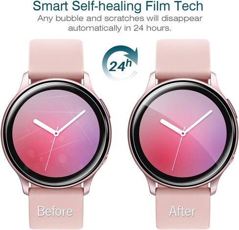 LK 6 Pack Samsung Galaxy Watch 5 40mm / Galaxy Watch 4 40mm / Galaxy Watch Active 2 40mm, [UPGRADE] Max Coverage, HD Clear Soft film, Smart Watch film for Galaxy Watch 40mm, Anti-Scratch Self-Healing in Saudi Arabia