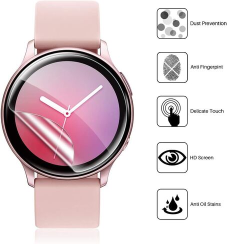 LK 6 Pack Samsung Galaxy Watch 5 40mm / Galaxy Watch 4 40mm / Galaxy Watch Active 2 40mm, [UPGRADE] Max Coverage, HD Clear Soft film, Smart Watch film for Galaxy Watch 40mm, Anti-Scratch Self-Healing in Saudi Arabia
