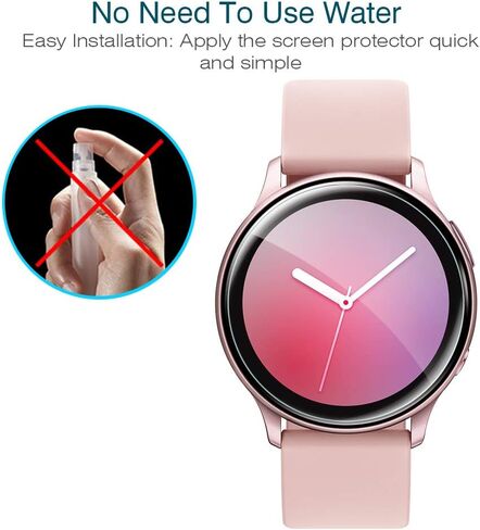 LK 6 Pack Samsung Galaxy Watch 5 40mm / Galaxy Watch 4 40mm / Galaxy Watch Active 2 40mm, [UPGRADE] Max Coverage, HD Clear Soft film, Smart Watch film for Galaxy Watch 40mm, Anti-Scratch Self-Healing in Saudi Arabia