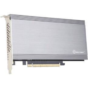 Syba Quad M.2 NVMe Ports to PCIe 3.0 x16 Interface x8 Bandwidth Bifurcation Riser Controller - Support Non-Bifurcation Motherboard (SI-PEX40157) in Saudi Arabia